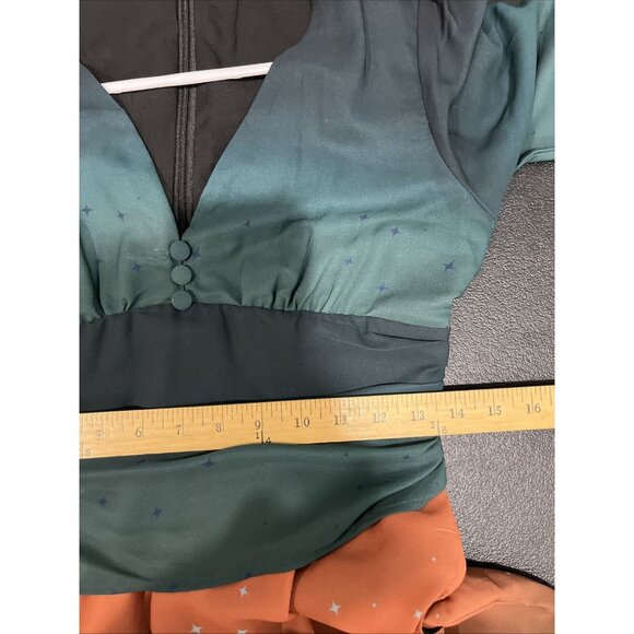 Wayward Fancies eShakti Pleated Empire Dress Womens S Ombre Star Fairy Grunge - Picture 9 of 10